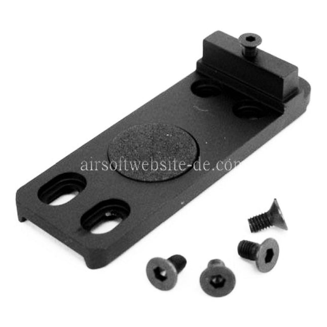 5KU Metall Mikro Kimmenhalterung Geeignet für Tokyo Marui G17 Serie GBB Pistolen Airsoft Schwarz