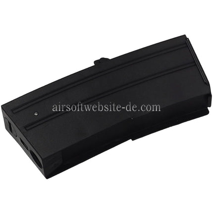 Airsoft Website 55rd Metall Mid-Cap Magazin Geeignet für S&T Sterling Serie AEG SMG Gewehre Schwarz