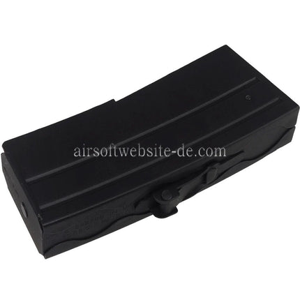 Airsoft Website 55rd Metall Mid-Cap Magazin Geeignet für S&T Sterling Serie AEG SMG Gewehre Schwarz