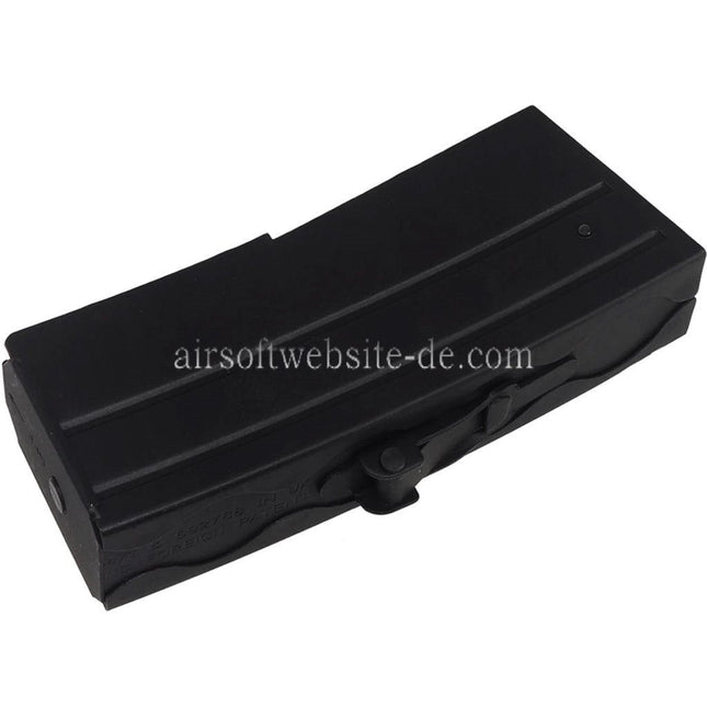 Airsoft Website 55rd Metall Mid-Cap Magazin Geeignet für S&T Sterling Serie AEG SMG Gewehre Schwarz