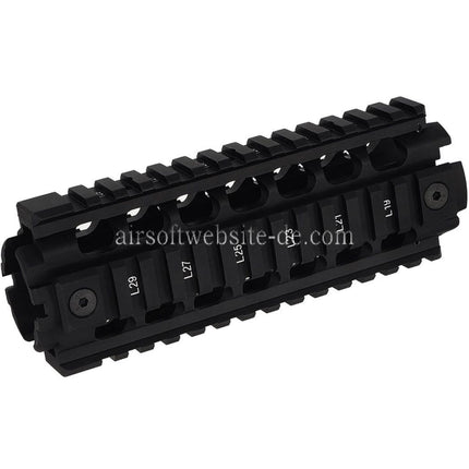 PTS Ergo Z Handschutz Schienen System geeignet für M4 M16 Serie AEG Gewehre Airsoft Schwarz