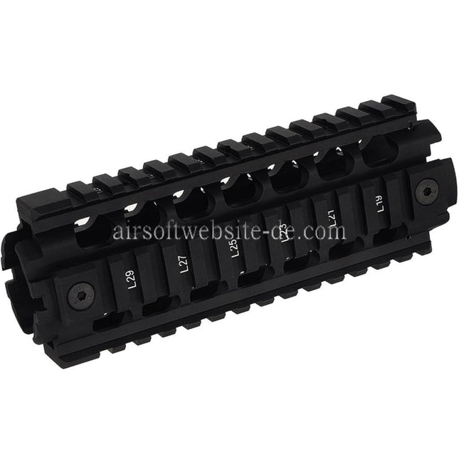 PTS Ergo Z Handschutz Schienen System geeignet für M4 M16 Serie AEG Gewehre Airsoft Schwarz