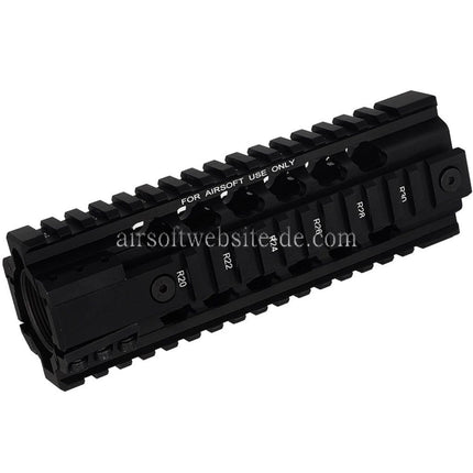 PTS Ergo Z Free Float Handschutz Schienen System geeignet für M4 M16 Serie AEG Gewehre Airsoft Schwarz