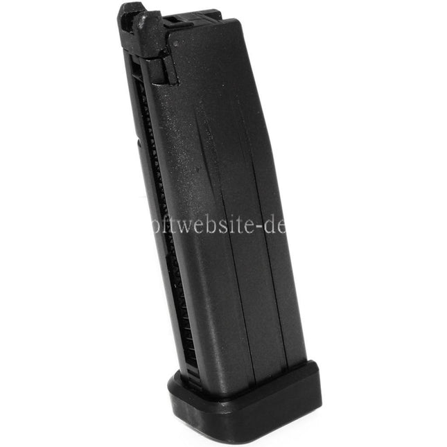Airsoft Website 30rd Co2 Magazin Geeignet für Hi-Capa Serie GBB Pistolen Schwarz