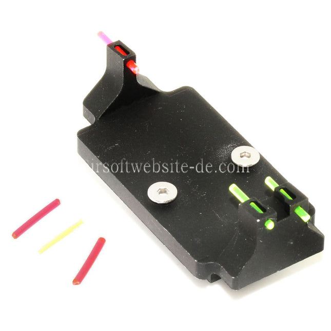 5KU RMR Stil Fiberglasvisier Basismontage Geeignet für Tokyo Marui G17 G18C G-Serie GBB Pistolen Airsoft