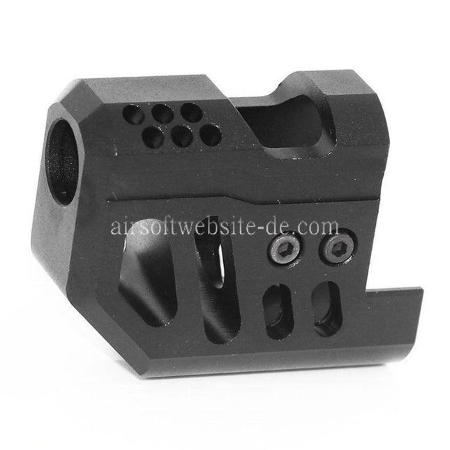 DOUBLE BELL Front Kit Kompensator Geeignet für DOUBLE BELL KSC M9 Serie GBB Pistolen Airsoft Schwarz