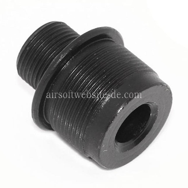 Airsoft Website Laufschalldämpfer Kompensatoradapter Geeignet für Tokyo Marui VSR-10 / WELL MB03 Serie (14mm CW bis CCW) Scharfschützengewehre