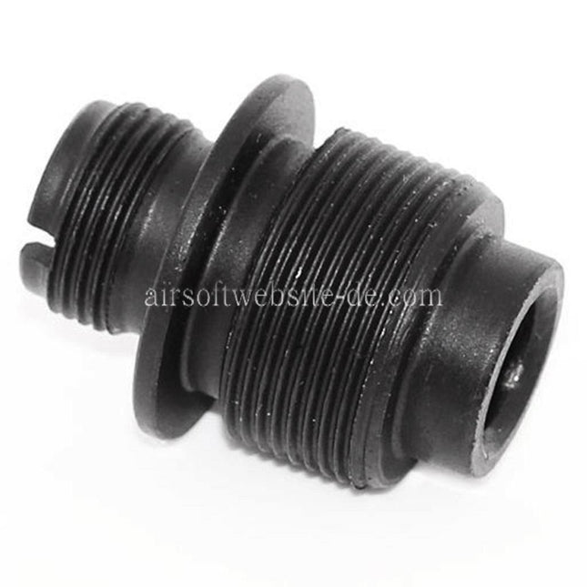 Airsoft Website Laufschalldämpfer Kompensatoradapter -14mm CCW Gegenuhrzeigersinn Gewinde Geeignet für VSR-10 MB03 MB07 MB09 MB10 MB11 MB12 Serie Scharfschützengewehre