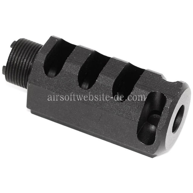 DOUBLE BELL 60mm/48mm Front Kit Kompensator Geeignet für DOUBLE BELL Tokyo Marui 1911 GBB Pistolen Airsoft Schwarz