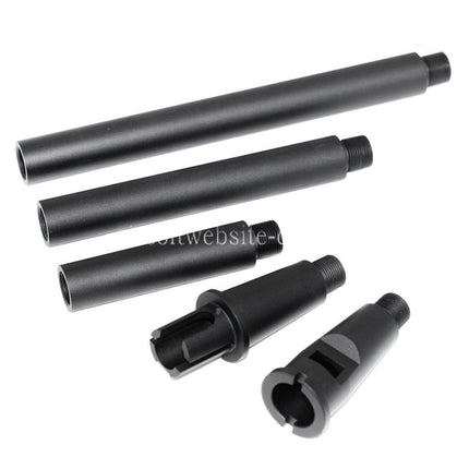 Airsoft Website Aluminium M4A1 4-Segments Metall Äußeres Lauf -14mm CCW Gegen den Uhrzeigersinn Geeignet für M4 M16 Serie AEG (18.125 Zoll) GBBR(17.25 Zoll) Gewehre