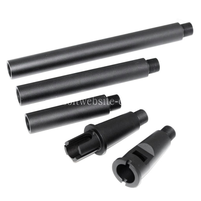 Airsoft Website Aluminium M4A1 4-Segments Metall Äußeres Lauf -14mm CCW Gegen den Uhrzeigersinn Geeignet für M4 M16 Serie AEG (18.125 Zoll) GBBR(17.25 Zoll) Gewehre
