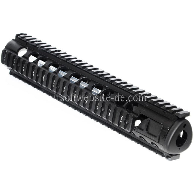 CYMA 295mm CNC Aluminum M5 RAS Handschutz Schienen System Geeignet für M4 M16 Serie AEG Gewehre Airsoft Schwarz
