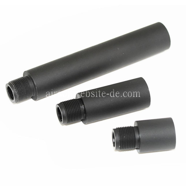 APS 3pcs 21mm/41mm/97mm 159mm Aluminium CQB Äußeres Lauf verlängerungsrohr Geeignet für All -14mm CCW Gegen den Uhrzeigersinn Gewehre Airsoft