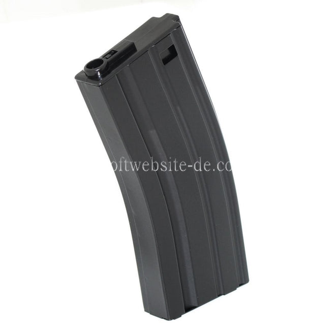 Airsoft Website 130rd Mid-Cap Magazin Geeignet für M4 M16 Serie AEG Gewehre Schwarz
