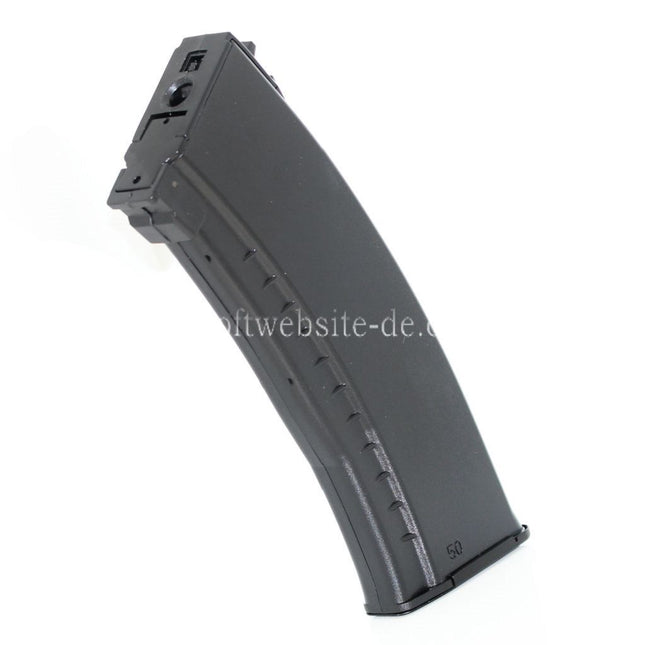 Airsoft Website 600rd Winding Hi-Cap Magazin Geeignet für AK Serie AEG Gewehre Schwarz