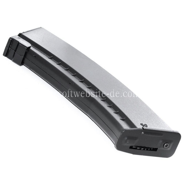 Airsoft Website 600rd Winding Hi-Cap Magazin Geeignet für AK Serie AEG Gewehre Schwarz
