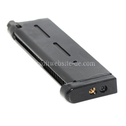 Army Armament 27rd Gas Magazin Geeignet für R26 DOUBLE BELL E&C Tokyo Marui 1911 Serie GBB Pistolen Airsoft Schwarz