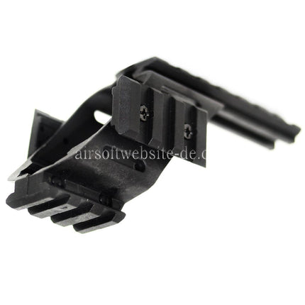 Airsoft Website 20mm Weaver Schienen Zielfernrohrmontage Basis Geeignet für WE KSC Tanaka Tokyo Marui G17 G18C Serie Pistolen Schwarz