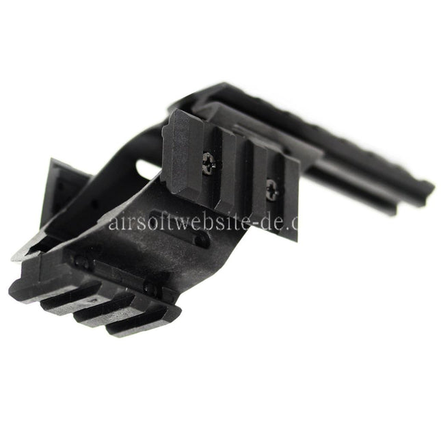 Airsoft Website 20mm Weaver Schienen Zielfernrohrmontage Basis Geeignet für WE KSC Tanaka Tokyo Marui G17 G18C Serie Pistolen Schwarz