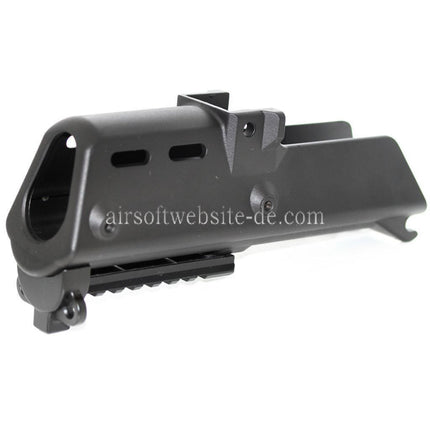Golden Eagle Polymer Handschutz set mit 20mm Unterschiene Geeignet für Jing Gong JG Golden Eagle G36C Serie AEG Gewehre Airsoft Schwarz