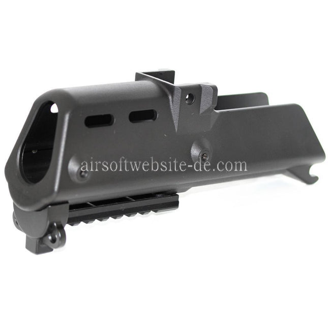 Golden Eagle Polymer Handschutz set mit 20mm Unterschiene Geeignet für Jing Gong JG Golden Eagle G36C Serie AEG Gewehre Airsoft Schwarz