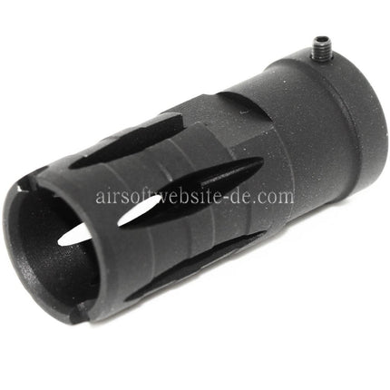 Golden Eagle 58mm G36 Mündungsbremse Mündungsfeuerdämpfer Geeignet für -14mm CCW Gegen den Uhrzeigersinn Lauf Gewehre Airsoft Schwarz