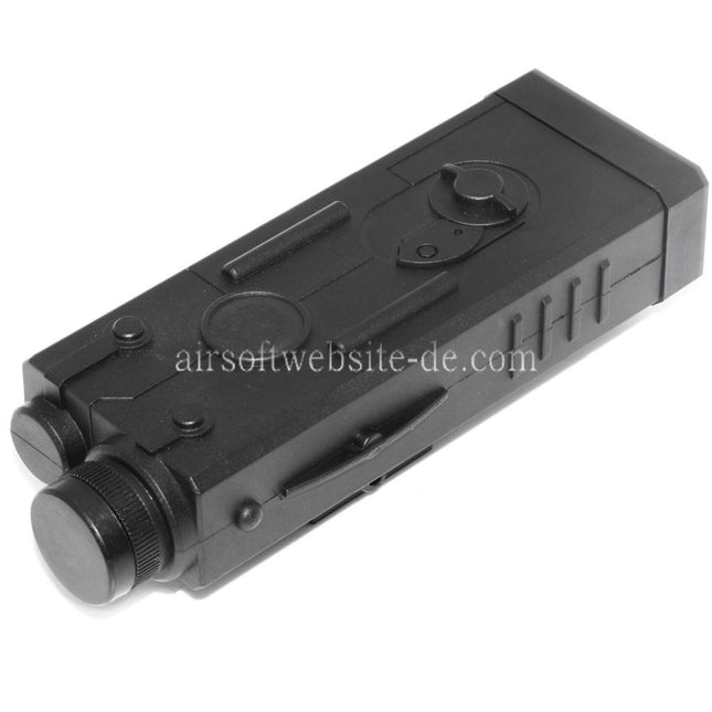 Golden Eagle QD 20mm Standard Schienenmontage PEQ Stil Batteriefach Box Schwarz