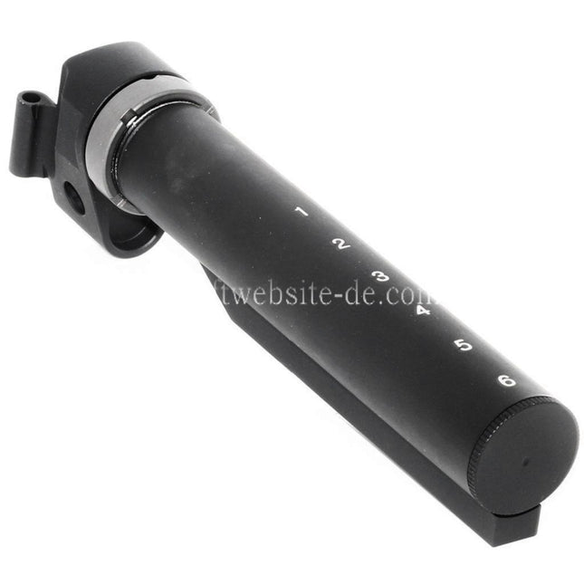 5KU 6-Positions Gewehrschaft Pufferrohr adapter Geeignet für AK Konvertierung zur Verwendung von M4 schaft Gewehre Airsoft Schwarz