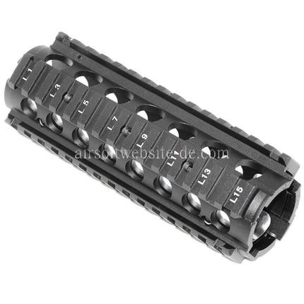 CYMA 170mm CNC Aluminum KAC Type M4A1 M4CQB RAS Handschutz Schienen System Geeignet für CYMA E&C D-Boys G&P Classic Army KWA G&G Tokyo Marui M4 M16 Serie AEG Gewehre Airsoft Schwarz