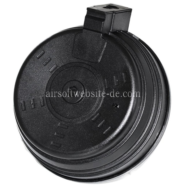 BATTLEAXE 3500rd Elektrisch Trommelmagazin Geeignet für AK Serie AEG Gewehre Airsoft Schwarz