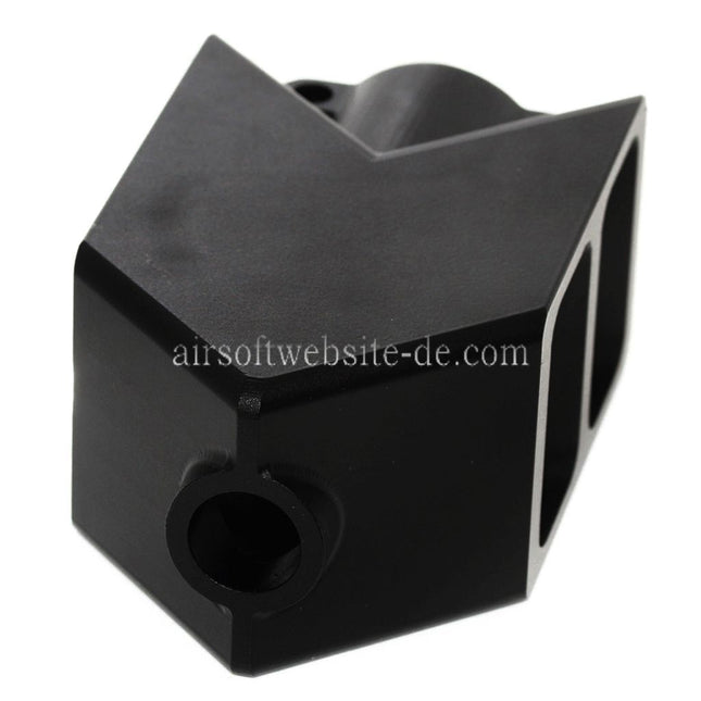 Airsoft Website CNC Aluminium Tank Mündungsbremse Mündungsfeuerdämpfer Geeignet für Snow Wolf M82 Airsoft Schwarz
