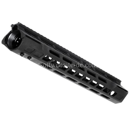APS CNC 13.5 Zoll PER Phantom 4.0 M-LOK Handschutz Schienen System Geeignet für APS CYMA G&P JG Tokyo Marui M4 M16 Serie AEG Gewehre Airsoft Schwarz