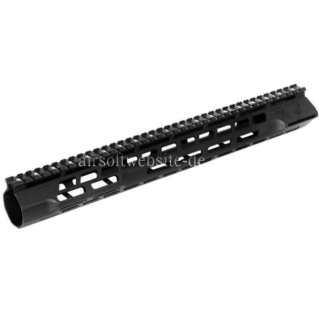 APS CNC 15 Zoll PER Phantom 5.0 M-LOK Handschutz Schienen System Geeignet für APS CYMA G&P JG Tokyo Marui M4 M16 Serie AEG Gewehre Airsoft Schwarz