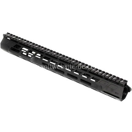 APS CNC 15 Zoll PER Phantom 5.0 M-LOK Handschutz Schienen System Geeignet für APS CYMA G&P JG Tokyo Marui M4 M16 Serie AEG Gewehre Airsoft Schwarz