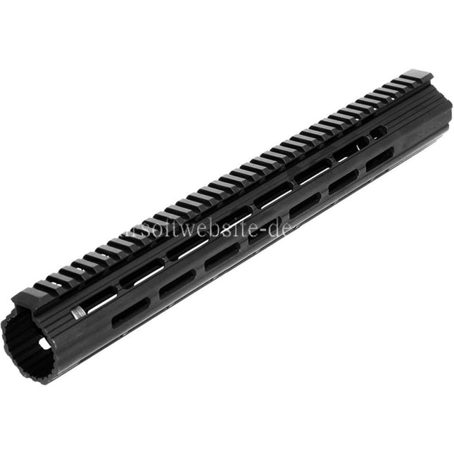 APS CNC 15 Zoll Boar 2.0 M-LOK Handschutz Schienen System Geeignet für APS CYMA G&P JG Tokyo Marui M4 M16 Serie AEG Gewehre Airsoft Schwarz