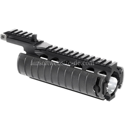 CYMA CNC Aluminum 210mm RAS Handschutz Schienen System mit Rail Cover Geeignet für Tokyo Marui M4 M16 Serie AEG / WA M4 M16 Serie GBB Gewehre Airsoft Schwarz
