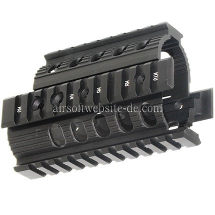 CYMA CNC Aluminum 135mm Handschutz Schienen System Geeignet für Tokyo Marui D-Boys CYMA APS VFC Matrix AK74U Serie AEG Gewehre Airsoft Schwarz
