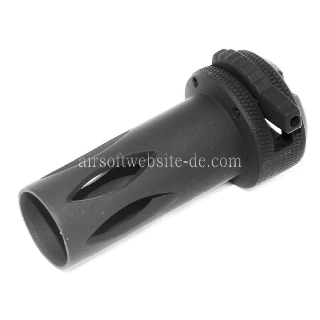 CYMA Metall QD Mündungsfeuerdämpfer Geeignet für CM041 CM049 MP5 Serie AEG Gewehre Airsoft Schwarz