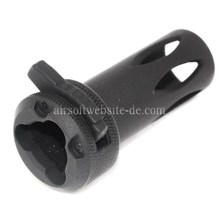 CYMA Metall QD Mündungsfeuerdämpfer Geeignet für CM041 CM049 MP5 Serie AEG Gewehre Airsoft Schwarz