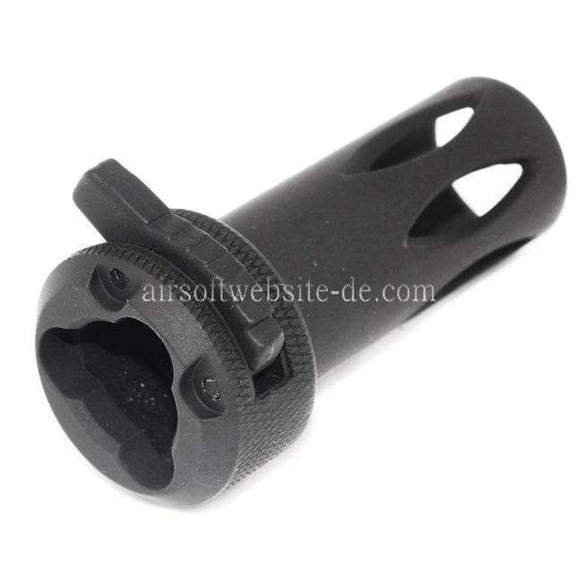 CYMA Metall QD Mündungsfeuerdämpfer Geeignet für CM041 CM049 MP5 Serie AEG Gewehre Airsoft Schwarz