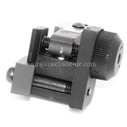 Airsoft Website MAD BUIS Stil Klappbare Kimme Geeignet für Standard 20mm RIS RAS Schiene