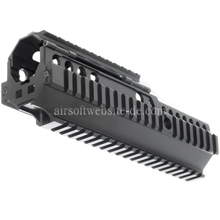 Airsoft Website 225mm 9 Zoll CNC Aluminium 4-Side Handschutz Schienen System Geeignet für ARMY G&G L85 R85 AEG Gewehre Schwarz