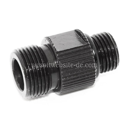 PPS Lauf Schalldämpfer Kompensator Adapter Geeignet für KSC M9 / WE Pistolen Airsoft +11mm CW im Uhrzeigersinn -14mm CCW gegen den Uhrzeigersinn