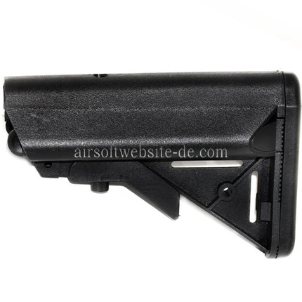 E&C Polymer MK18 MOD 0 LMT Kran Schaft Geeignet für Tokyo Marui M4 M16 Serie AEG Gewehre Airsoft Schwarz