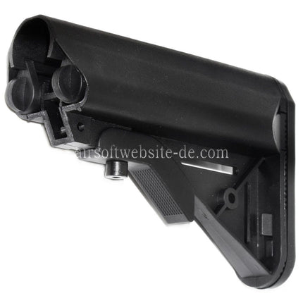 E&C Polymer MK18 MOD 0 LMT Kran Schaft Geeignet für Tokyo Marui M4 M16 Serie AEG Gewehre Airsoft Schwarz