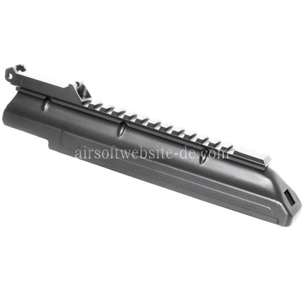 CYMA Obere Empfängerabdeckung mit 20mm Taktikschienen Kimme Geeignet für D-Boys JG Jing Gong Golden Eagle CYMA Tokyo Marui AKS74U Serie AEG Gewehre Airsoft Schwarz