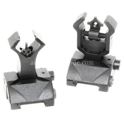 CYMA Diamond Aperture Klapp Hochklappen Korn Kimme Geeignet für 20mm Schiene System