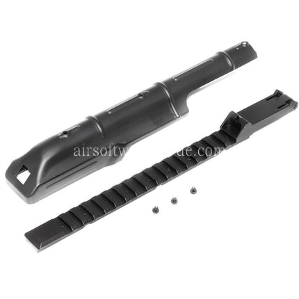 CYMA Obere Empfängerabdeckung mit 20mm Taktikschienen Kimme Geeignet für D-Boys Jing Gong JG Golden Eagle CYMA Tokyo Marui AK47 Serie AEG Gewehre Airsoft Schwarz