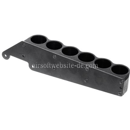 CYMA 6 Schrotpatronen Halter Metall Carrier Geeignet für CYMA Tokyo Marui M870 Schrotflinte Airsoft