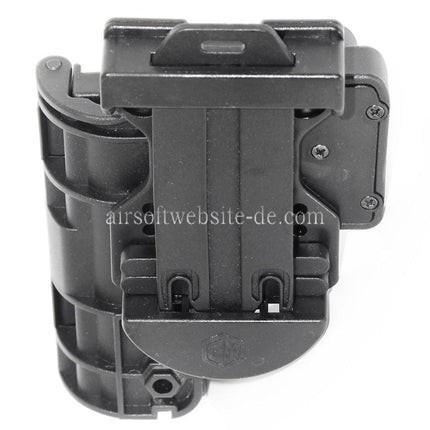 APS Quantum Mechanics OWB Condition 3 Carry Quick Taktisches Holster Geeignet für G19 G23 Serie Pistolen Airsoft Schwarz